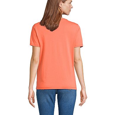 Petite Lands' End Relaxed-Fit Supima Cotton Crewneck Tee