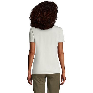 Petite Lands' End Relaxed-Fit Supima Cotton Crewneck Tee