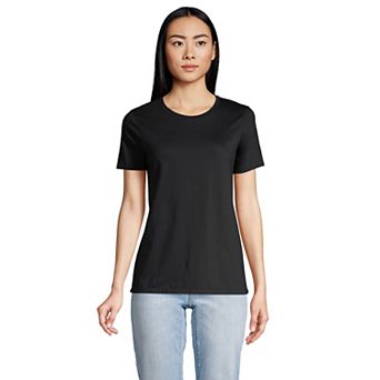 Petite Lands' End Relaxed-Fit Supima Cotton Crewneck Tee