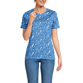 Petite Lands' End Relaxed-Fit Supima Cotton Crewneck Tee