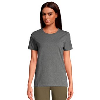 Petite Lands' End Relaxed-Fit Supima Cotton Crewneck Tee