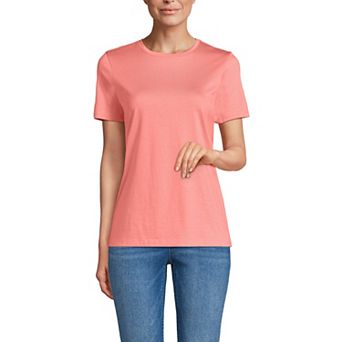 Petite Lands' End Relaxed-Fit Supima Cotton Crewneck Tee