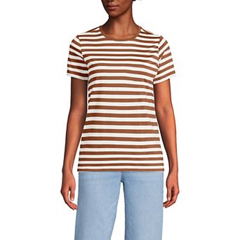 Petite Lands' End Relaxed-Fit Supima Cotton Crewneck Tee