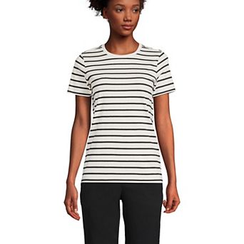 Petite Lands' End Relaxed-Fit Supima Cotton Crewneck Tee