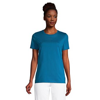 Petite Lands' End Relaxed-Fit Supima Cotton Crewneck Tee