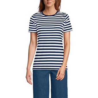Petite Lands' End Relaxed-Fit Supima Cotton Crewneck Tee