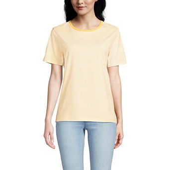 Petite Lands' End Relaxed-Fit Supima Cotton Crewneck Tee
