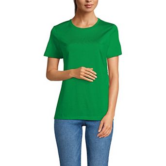 Petite Lands' End Relaxed-Fit Supima Cotton Crewneck Tee