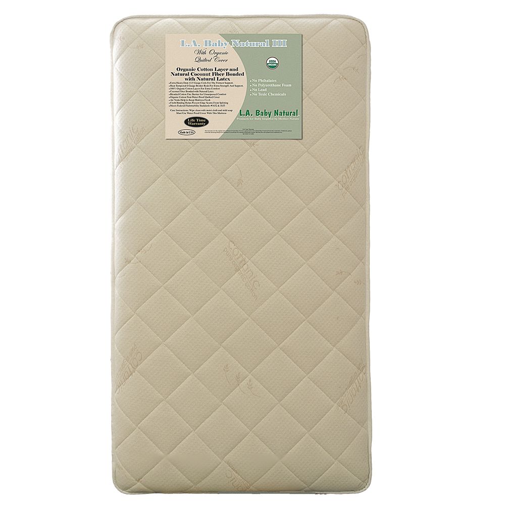 La Baby Natural Iii Crib Mattress With Natural Coconut Fiber