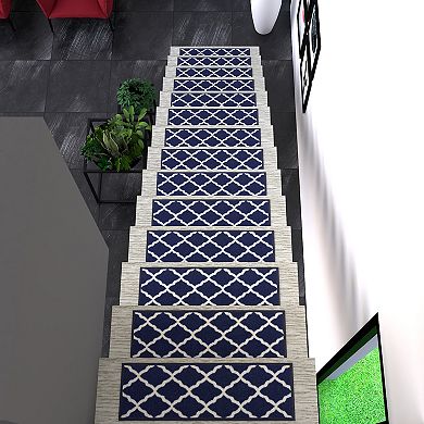 Ottomanson Glamour Trellis Stair Treads