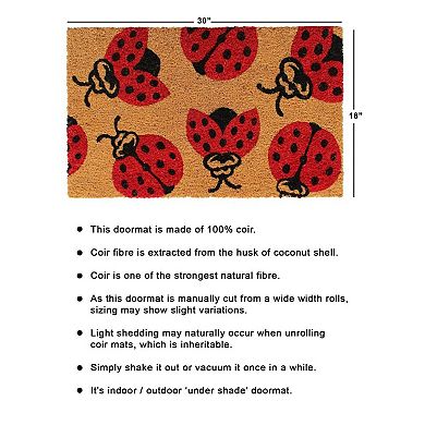 RugSmith Lady Bug Doormat