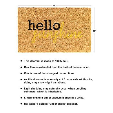 RugSmith Hello Sunshine Doormat