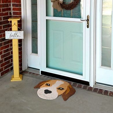 RugSmith Shaped Beagle Face Doormat