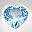Silver Tone Blue