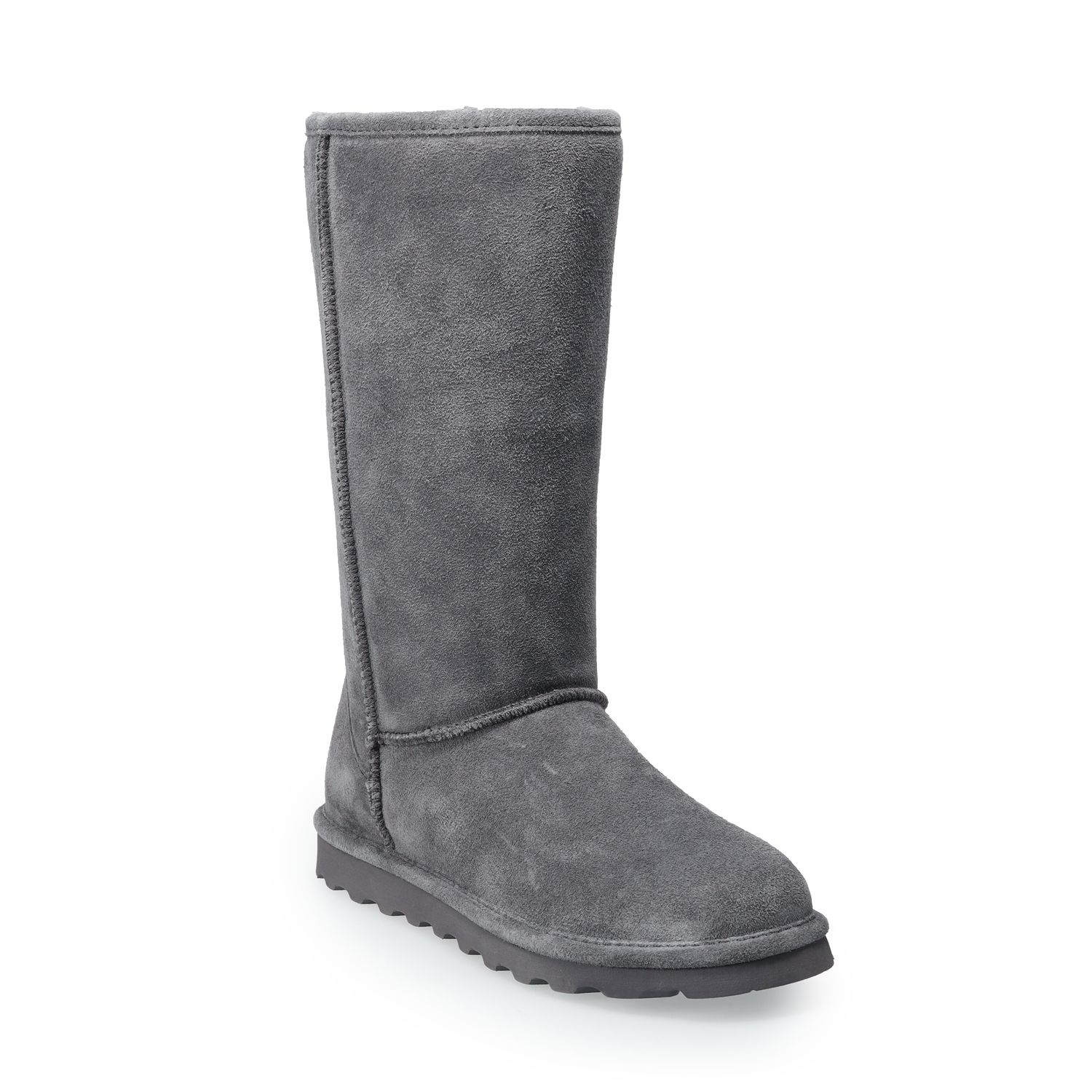 tall grey bearpaw boots