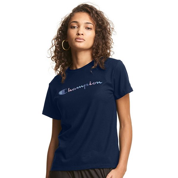 Champion Women's T-Shirt - Navy - S