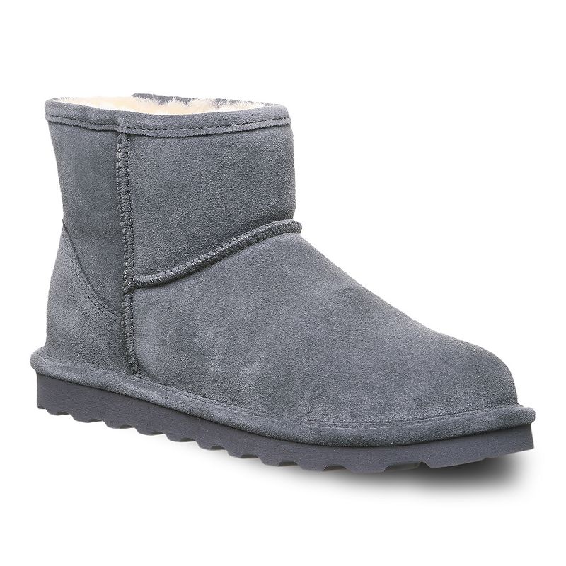 Bearpaw Alyssa Womens Suede Winter Boots, Size: 5, Med Grey