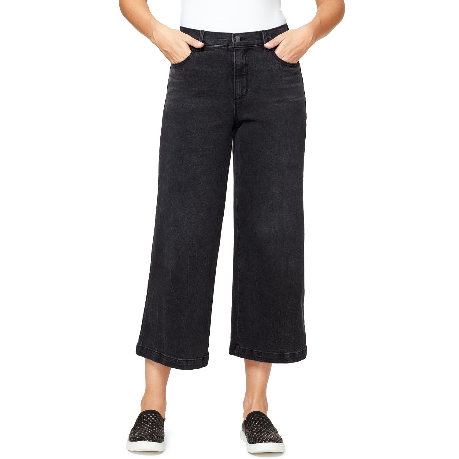 levi's women's mile high wide leg crop jeans