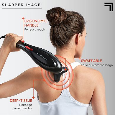 Sharper Image Deep-Tissue Massager with Swappable Heads