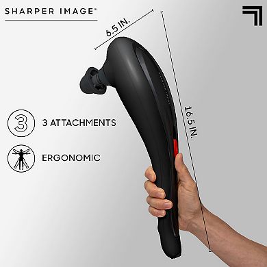 Sharper Image Deep-Tissue Massager with Swappable Heads