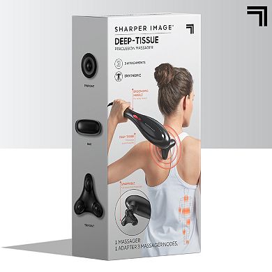 Sharper Image Deep-Tissue Massager with Swappable Heads