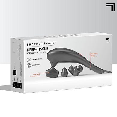 Sharper Image Deep-Tissue Massager with Swappable Heads