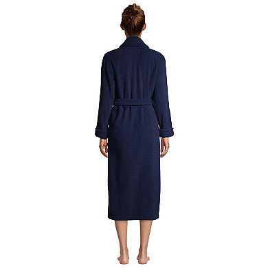 Women's Lands' End Cotton Terry Long Spa Bath Robe