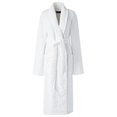 Petite Lands' End Cotton Terry Long Spa Bath Robe