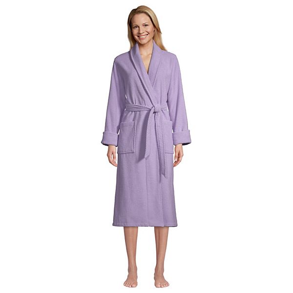 Petite Lands' End Cotton Terry Long Spa Bath Robe