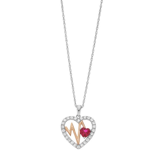 Kohls on sale heartbeat necklace