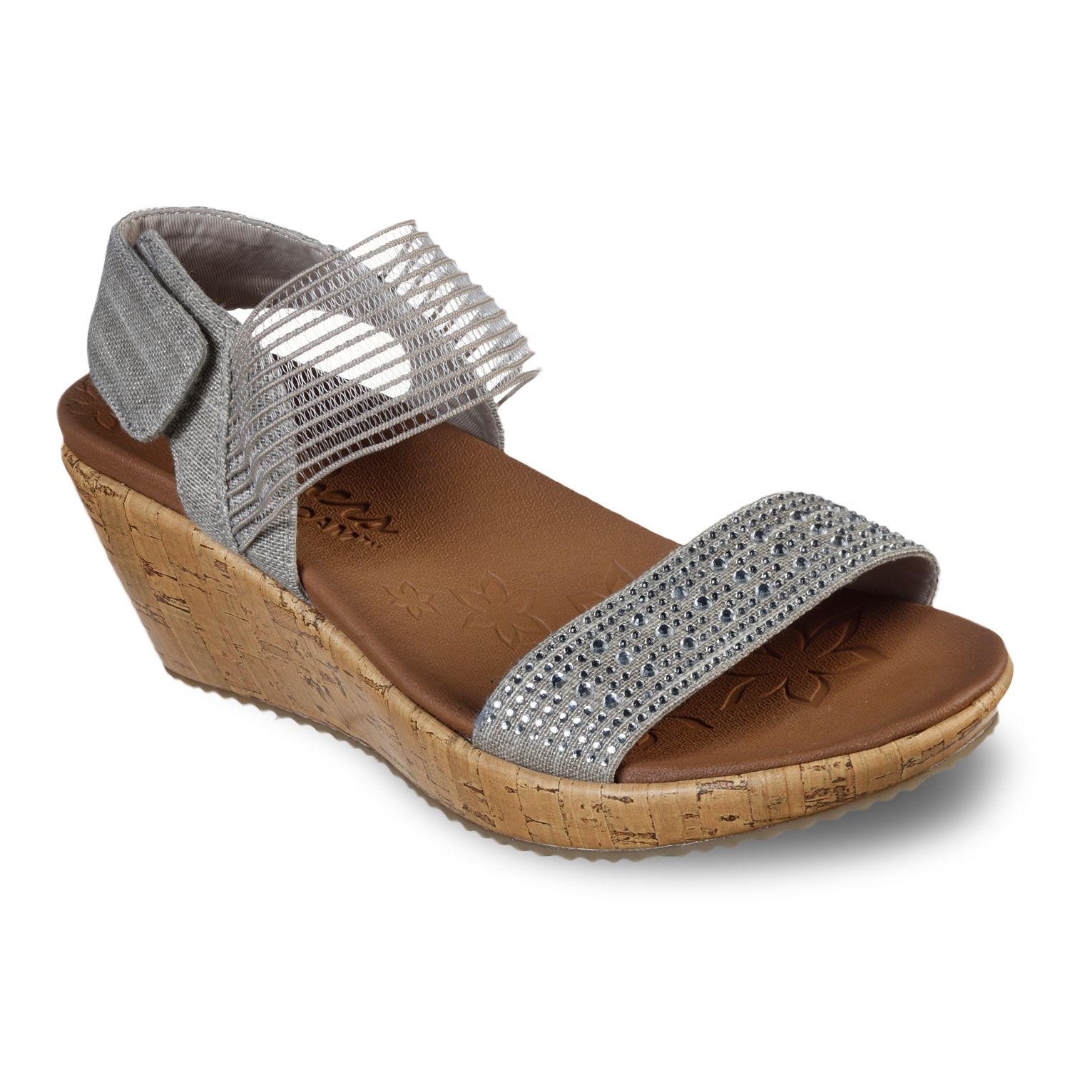 skechers cali women's beverlee wedge sandal