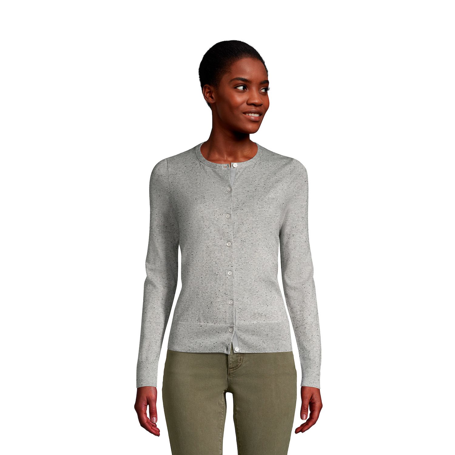 grey cardigan sweater