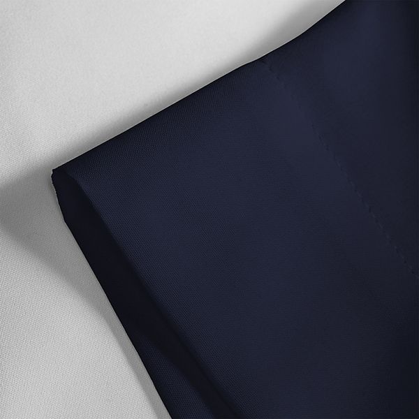 Purity Home Standard Organic Cotton Percale Pillowcase Set Navy: GOTS Certified, 144 Thread Count, Adult Size