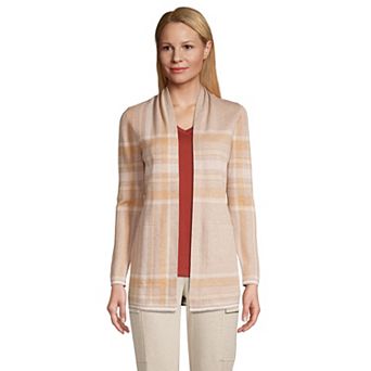 Petite Lands' End Open-Front Long Cardigan Sweater