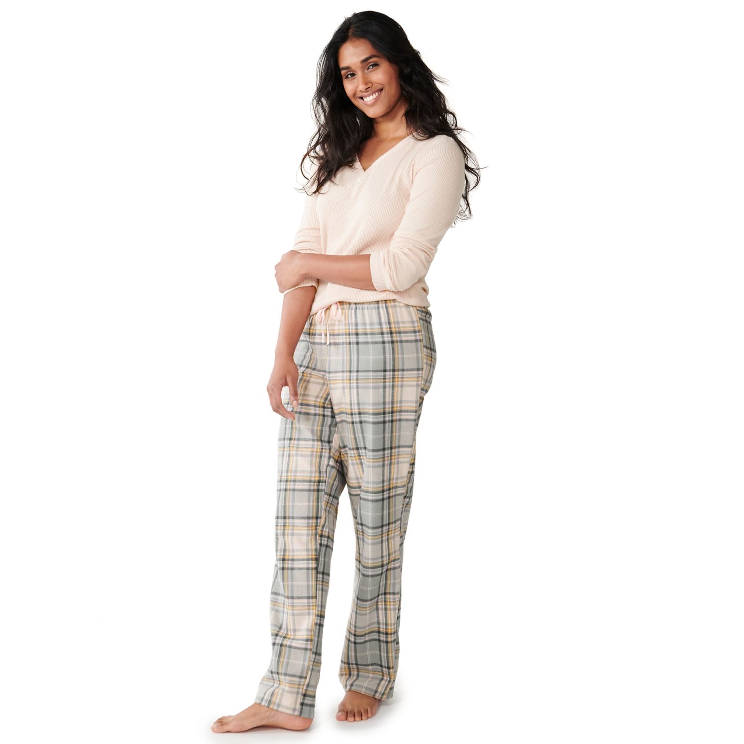 womens red flannel pajama pants