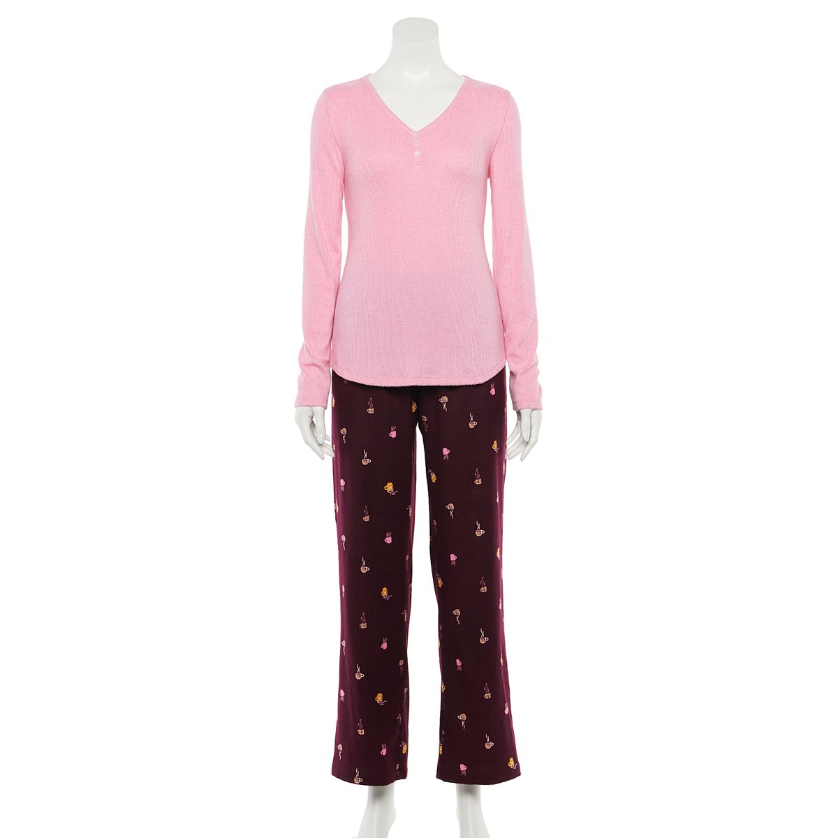 Kohls Plus Size Star & Skye Pajamas: Flannel Top & Pants PJ Set