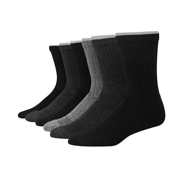 Men's Hanes® 6-pack ComfortFit Crew Socks