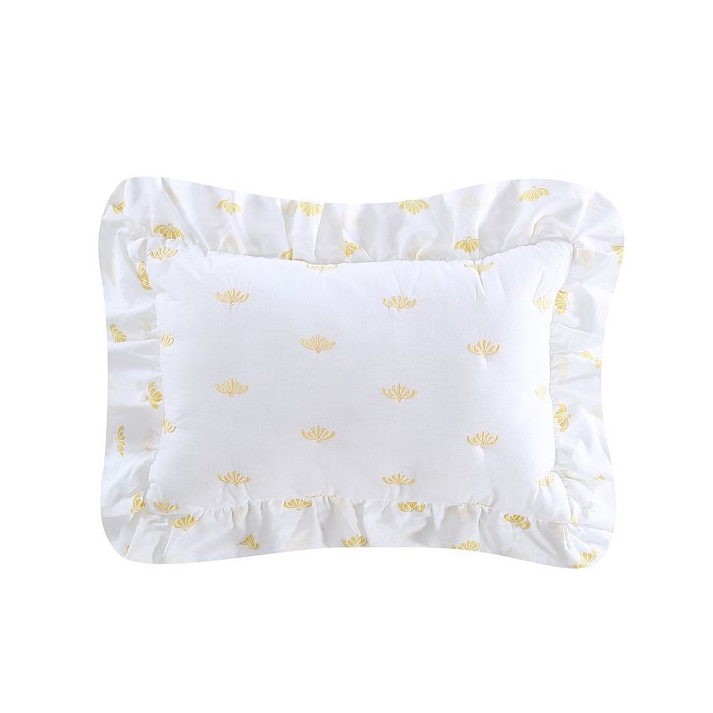 Heirloomed Vintage Wallpaper Throw Pillow, Yellow, Fits All