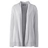Plus Size Lands' End Draped Open-Front Long Cardigan Sweater