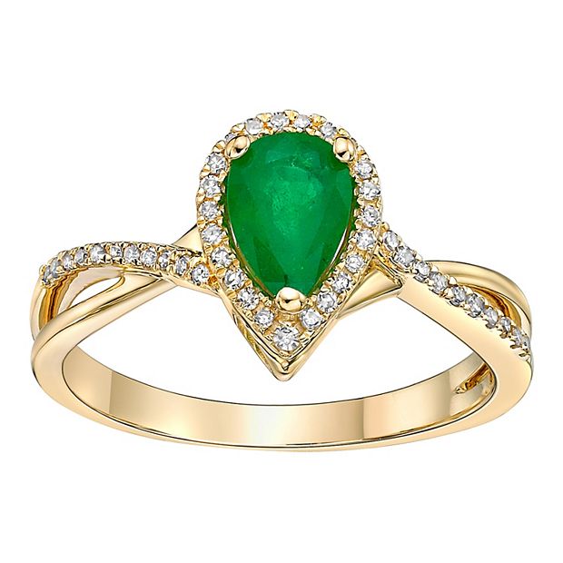 Kohls hot sale emerald rings