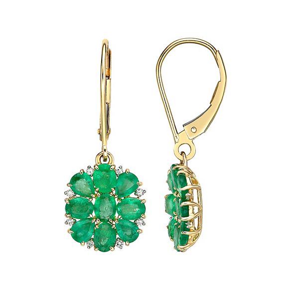 Kohls emerald online earrings