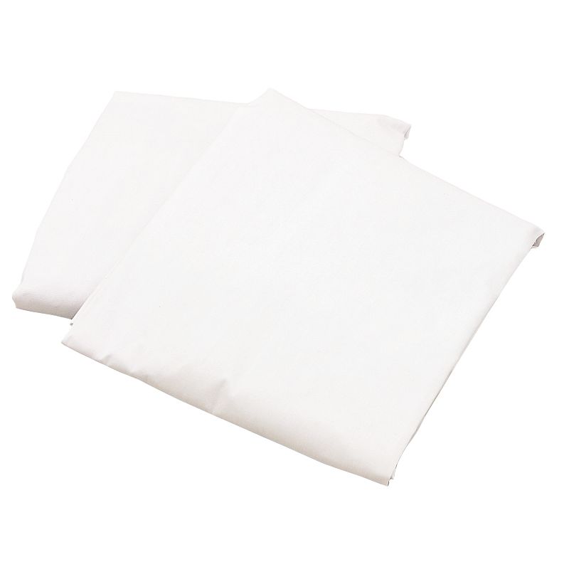 90068013 LA Baby Compact Cotton Fitted Sheet, White sku 90068013