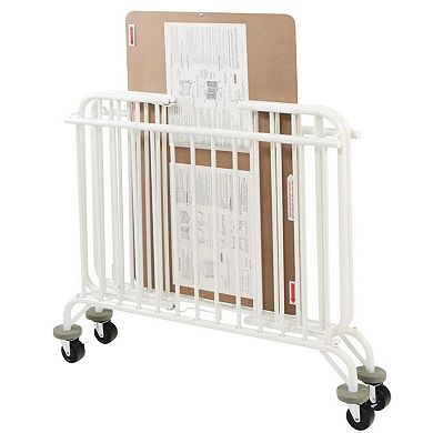 LA Baby Full Size Metal Holiday Folding Crib