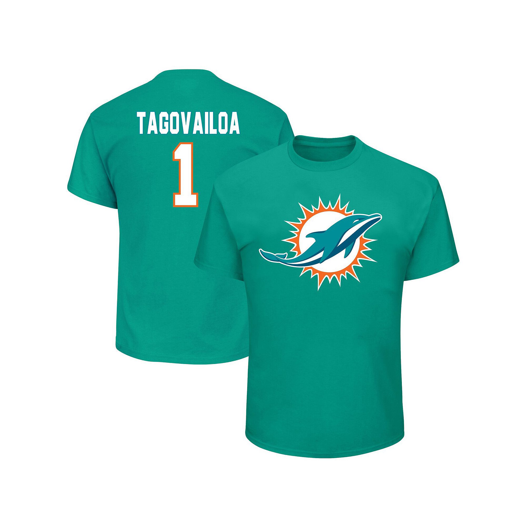 Mens Tua Tagovailoa Aqua Miami Dolphins Big & Tall Eligible Receiver III N