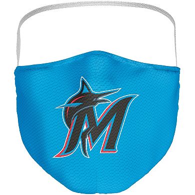 Adult Fanatics Miami Marlins All Over Logo Face Covering 3-Pack