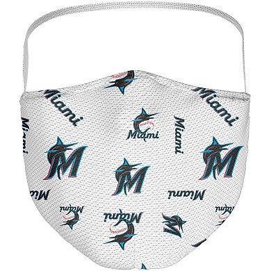 Adult Fanatics Miami Marlins All Over Logo Face Covering 3-Pack