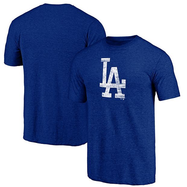 Men's Andrew Toles Los Angeles Dodgers Base Runner Tri-Blend Long Sleeve T- Shirt - Royal