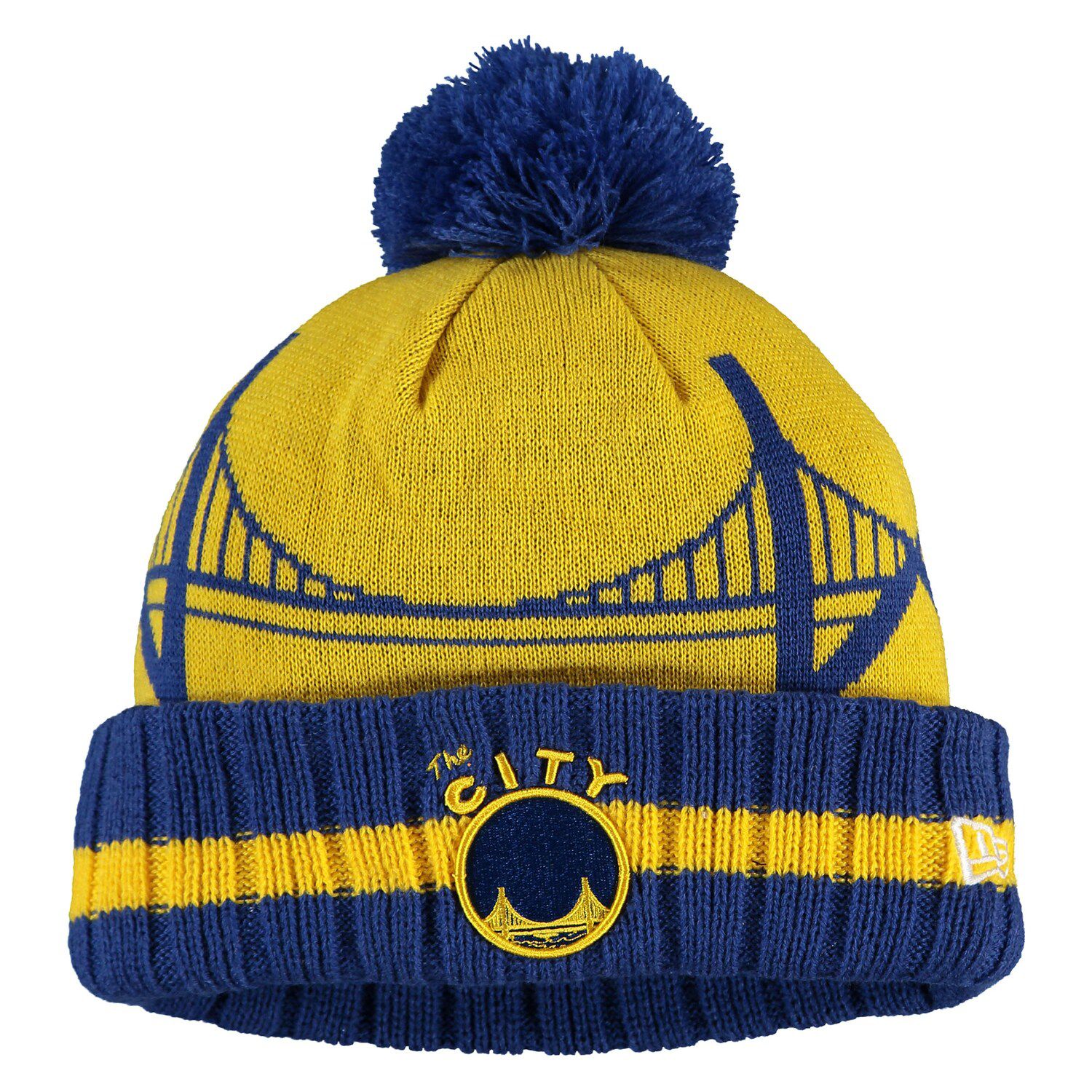 warriors knit hat