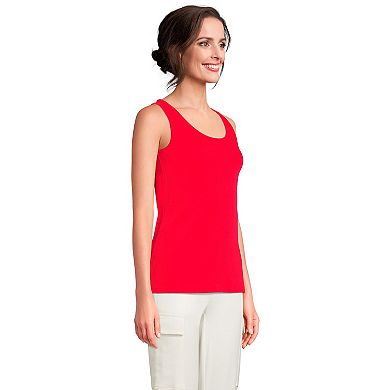 Petite Lands' End Cotton Scoopneck Tank Top