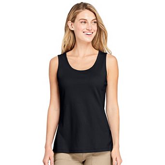 Petite Lands' End Cotton Scoopneck Tank Top